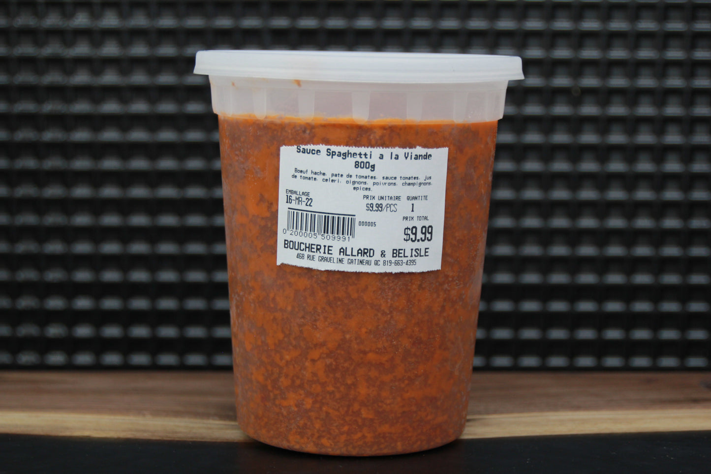 Sauce Spaghetti à la viande - 800g