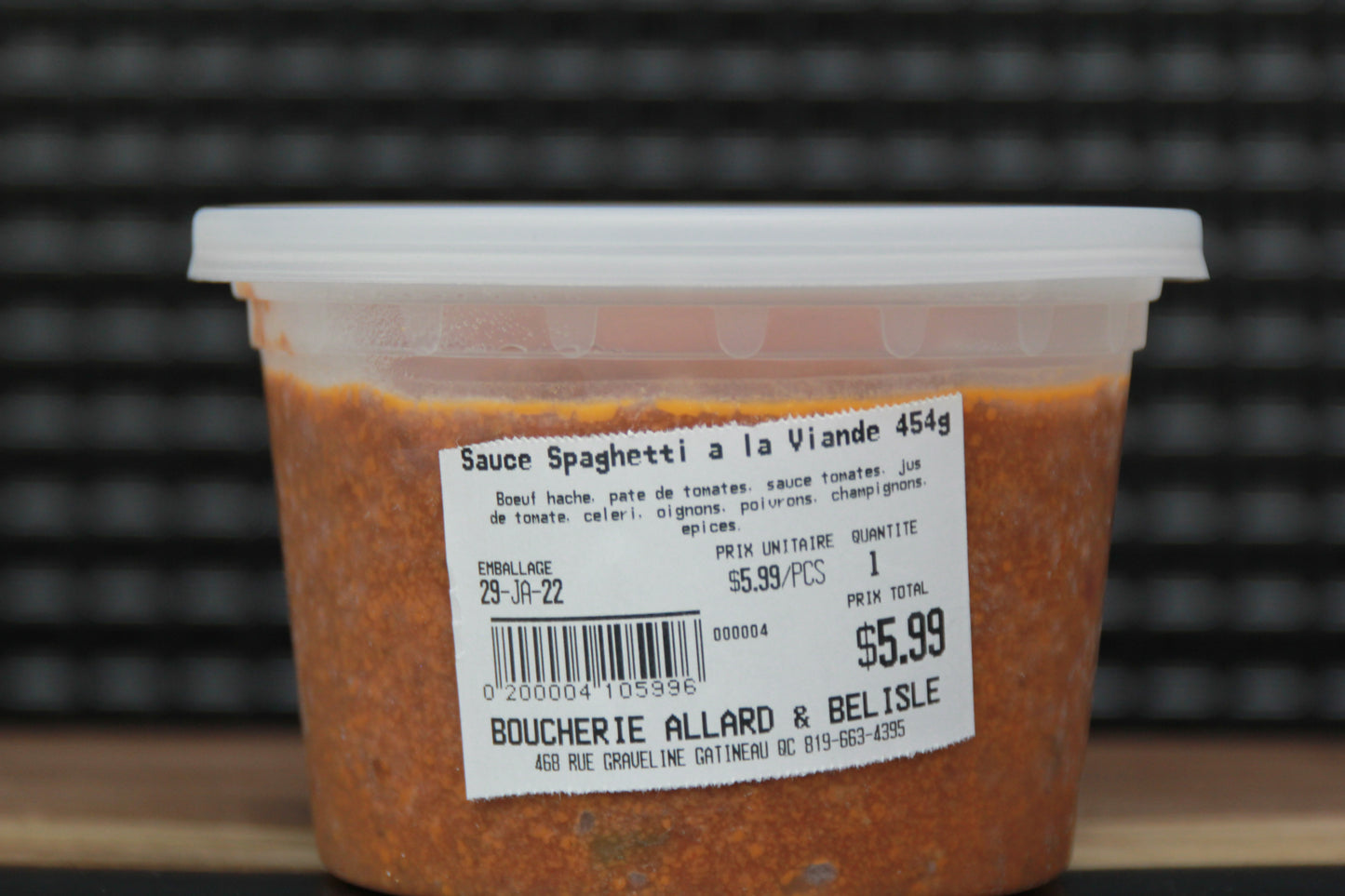Sauce Spaghetti à la viande - Petit format 454g